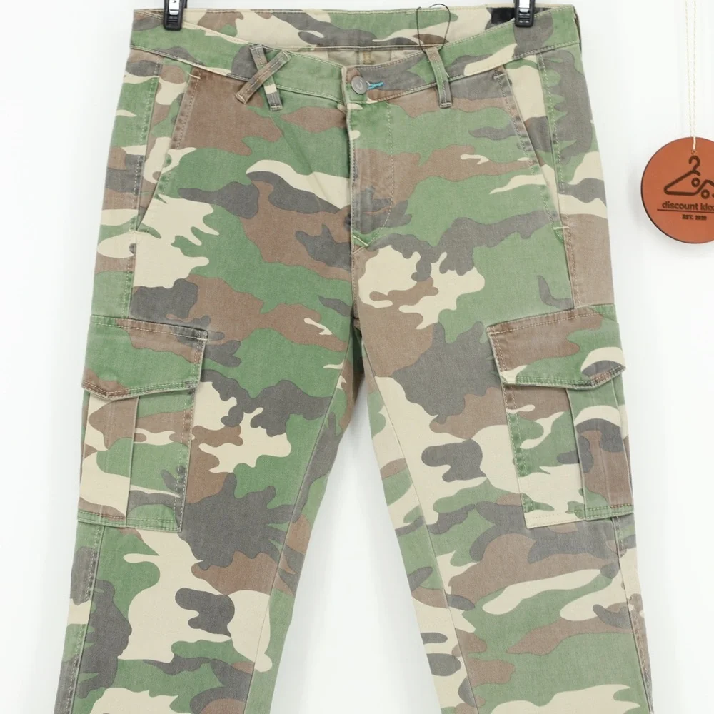 JColor Men Camouflage Cargo‎ Pants Size 31 Cotton Blend Slim Fit NWOT Streetwear
